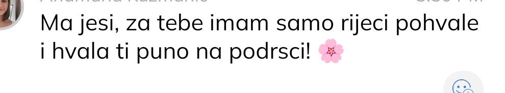 Pohvala klijentice za stručnu podršku u online coachingu